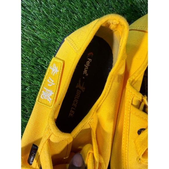Feiyue Bruce Lee Yellow Canvas Shoes Men US 13 UK 12 EUR 46 - Picture 4 of 6